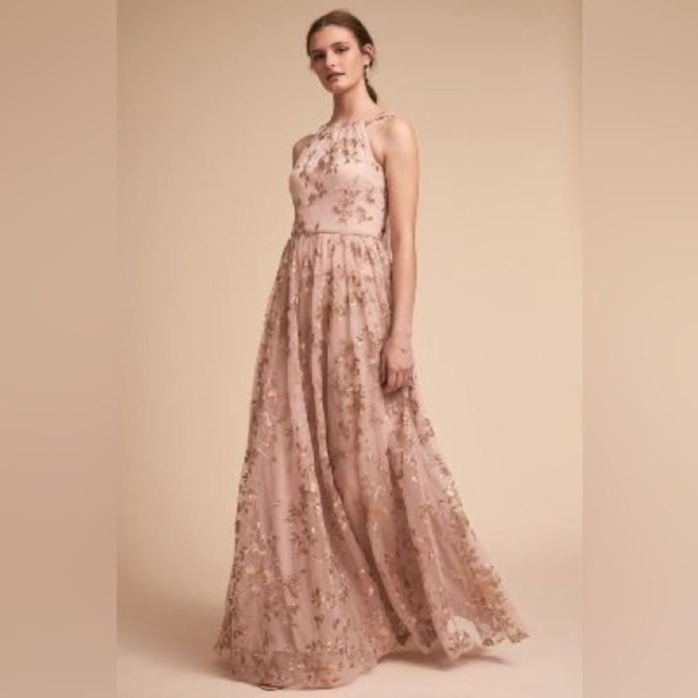 Anthropologie BHLDN Antonia Dress in Rose size 4